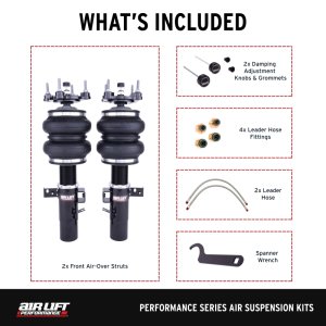Toyota Supra Air Suspension Front Kit - Air Lift - Performance, PN 76012, Double-Bellows, 32-Level Damping Adjustment - 2021